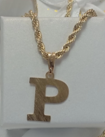 Cadena Tourbillon con Letra​ P
