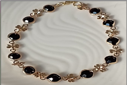 Pulsera piedras y flores